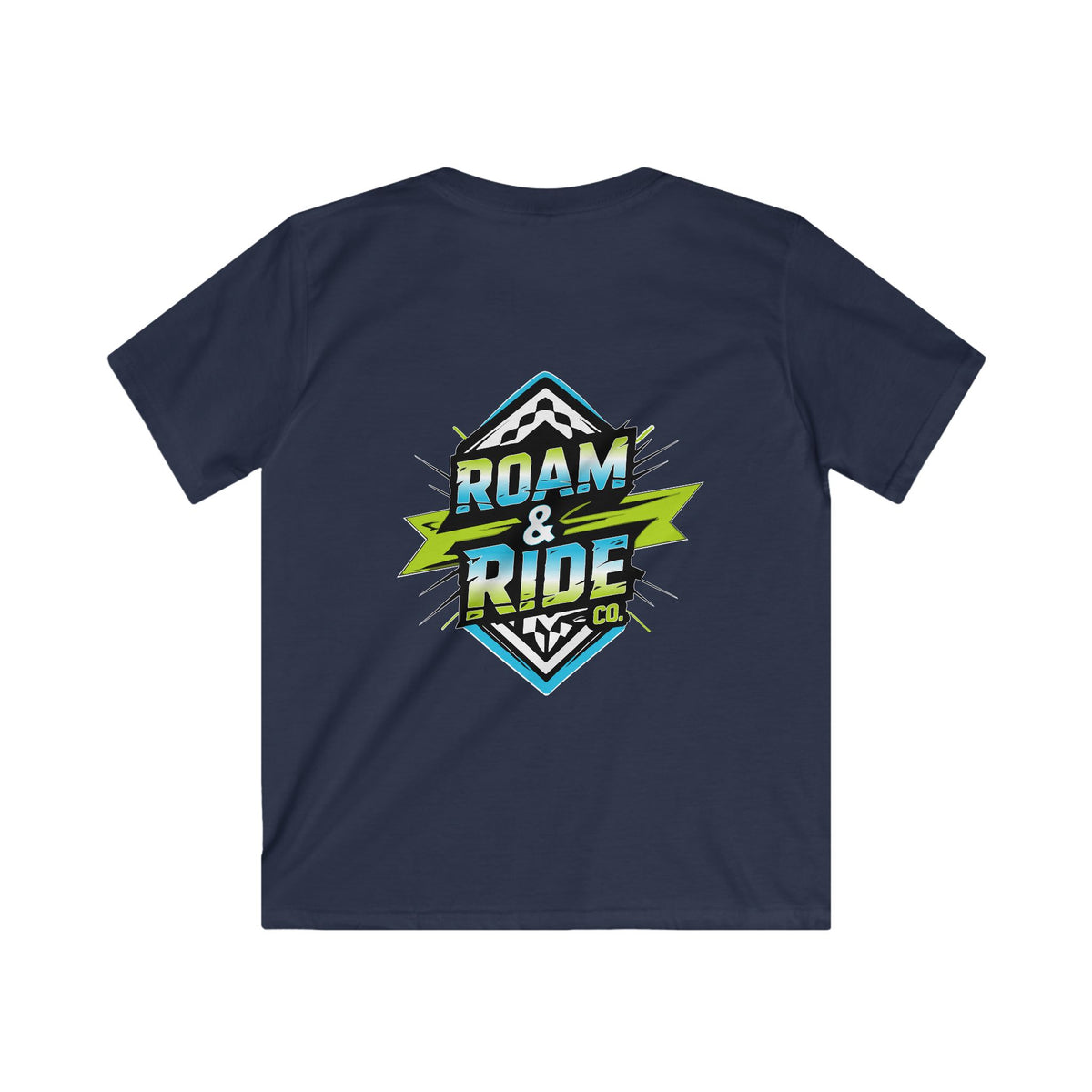 Roam & Ride Co. Blue Green Logo - Youth T-Shirt