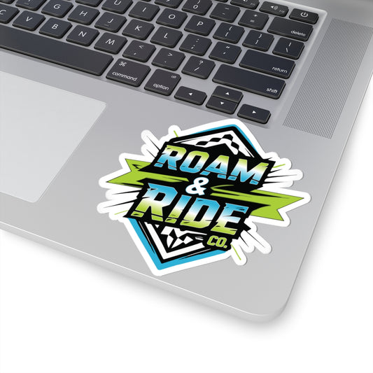 Roam & Ride Co. Blue Green Logo - Stickers
