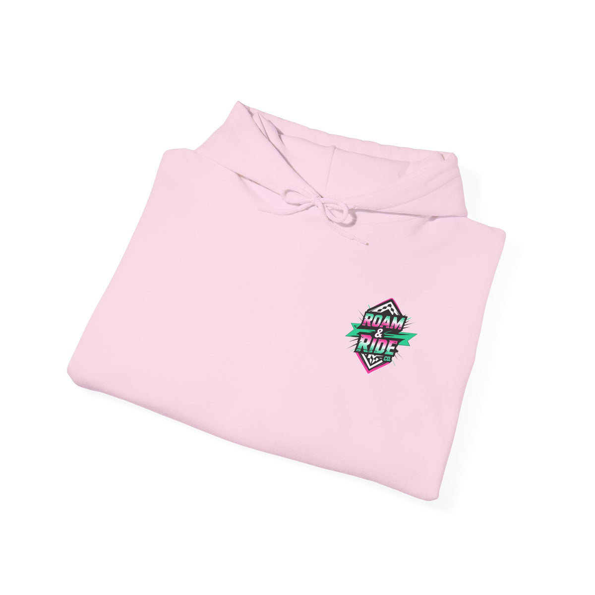 Roam & Ride Co. Teal Pink Logo - Unisex Heavy Blend Hoodie