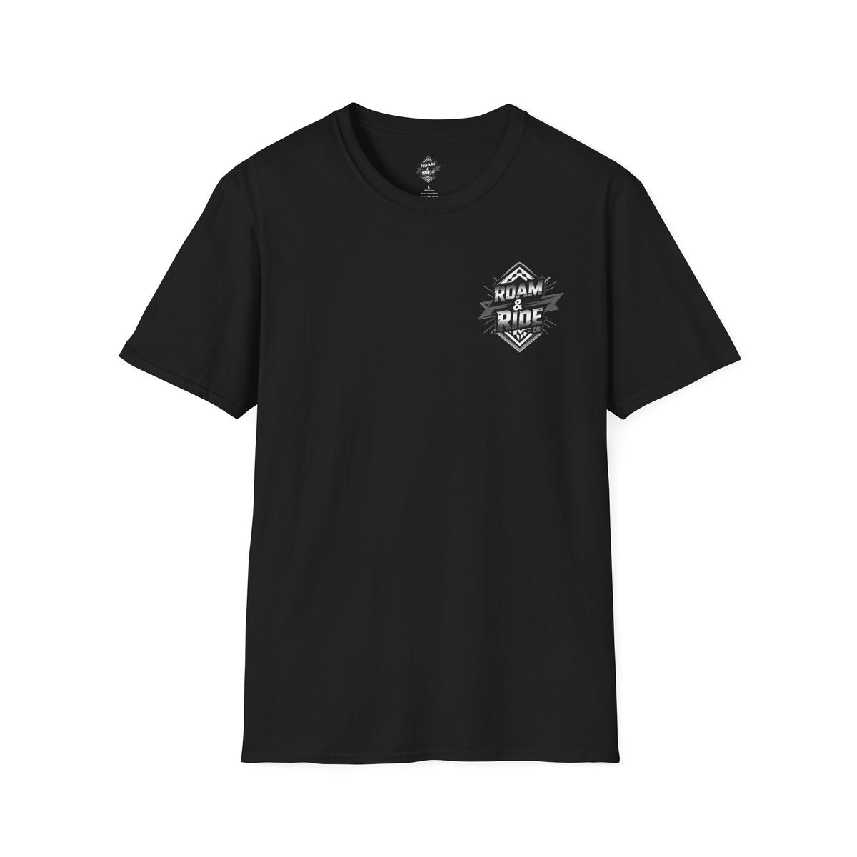 Roam & Ride Co. Grayscale Logo - Unisex T-Shirt