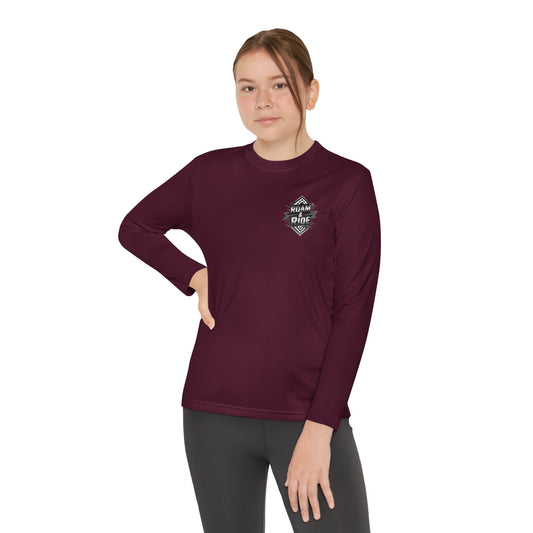 Roam & Ride Co. Grayscale Logo - Youth Long Sleeve T-Shirt