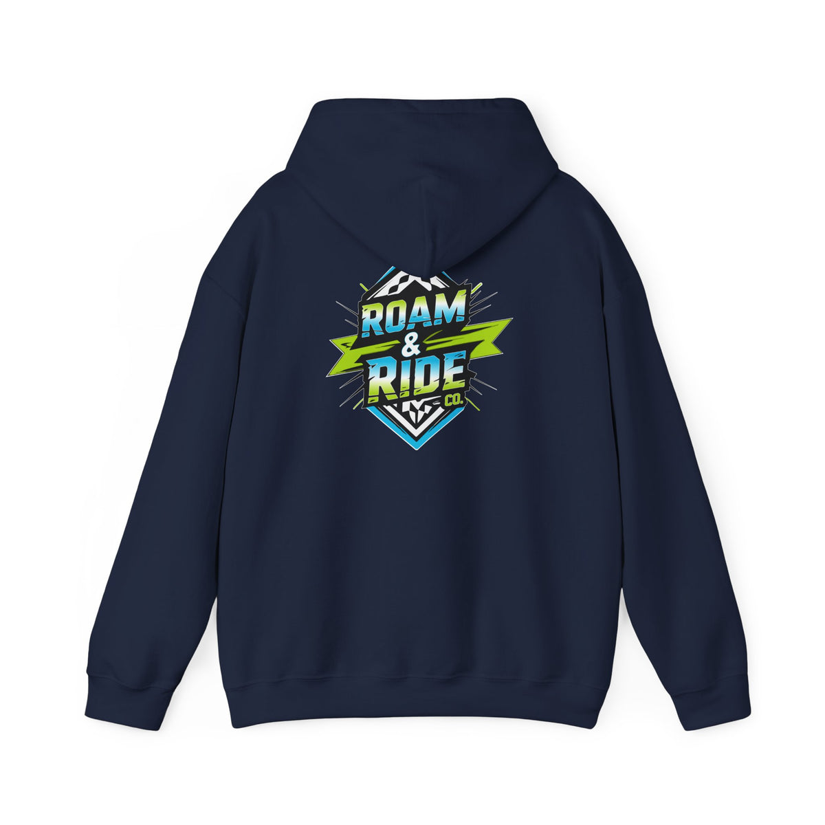 Roam & Ride Co. Blue Green Logo - Unisex Heavy Blend Hoodie