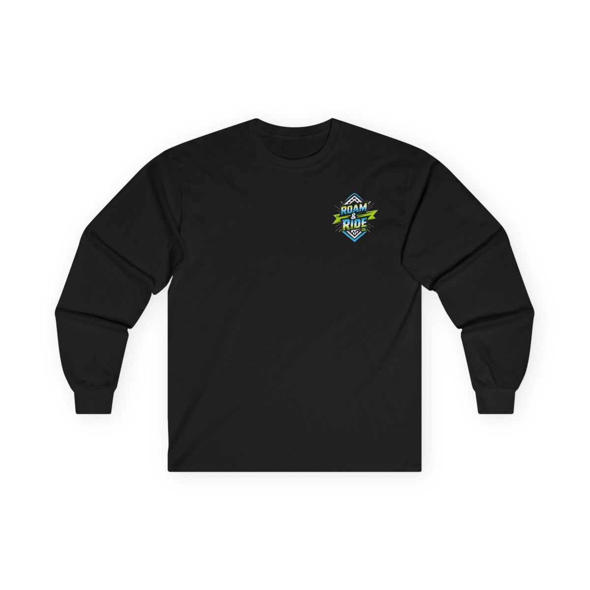 Roam & Ride Co. Blue Green Logo - Unisex Long Sleeve T-Shirt
