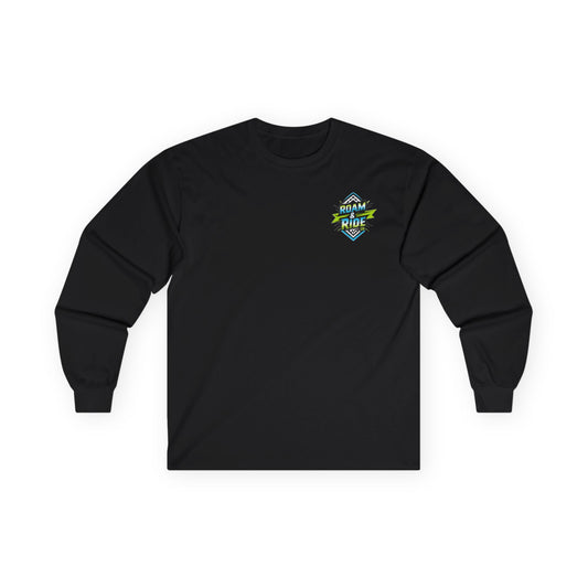 Roam & Ride Co. Blue Green Logo - Unisex Long Sleeve T-Shirt