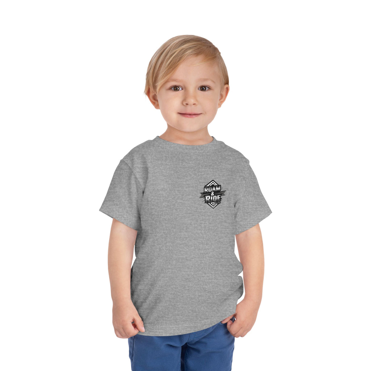 Roam & Ride Co. Grayscale Logo - Toddler T-Shirt