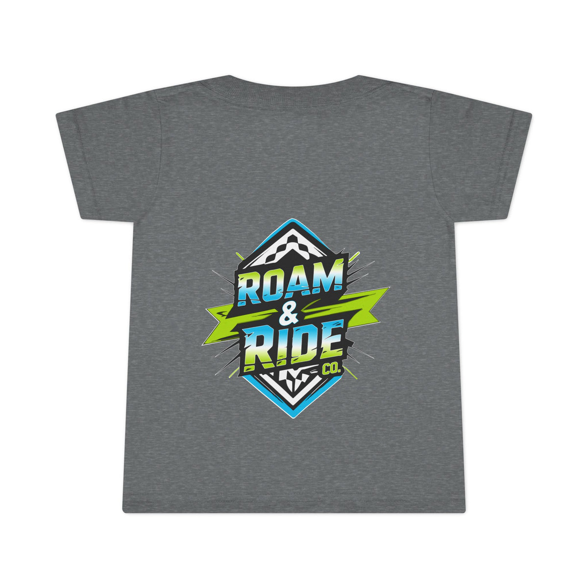 Roam & Ride Co. Blue Green Logo - Toddler T-Shirt