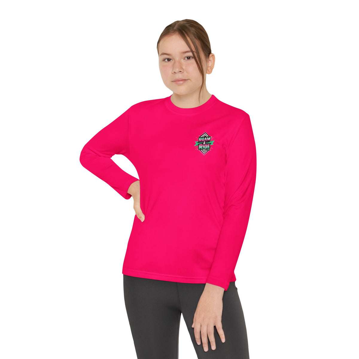 Roam Free, Ride Wild Logo - Youth Long Sleeve T-Shirt