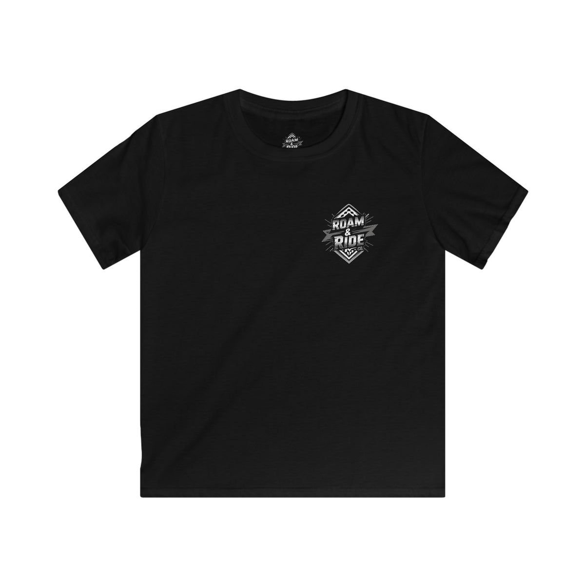 Roam & Ride Co. Grayscale Logo - Youth T-Shirt