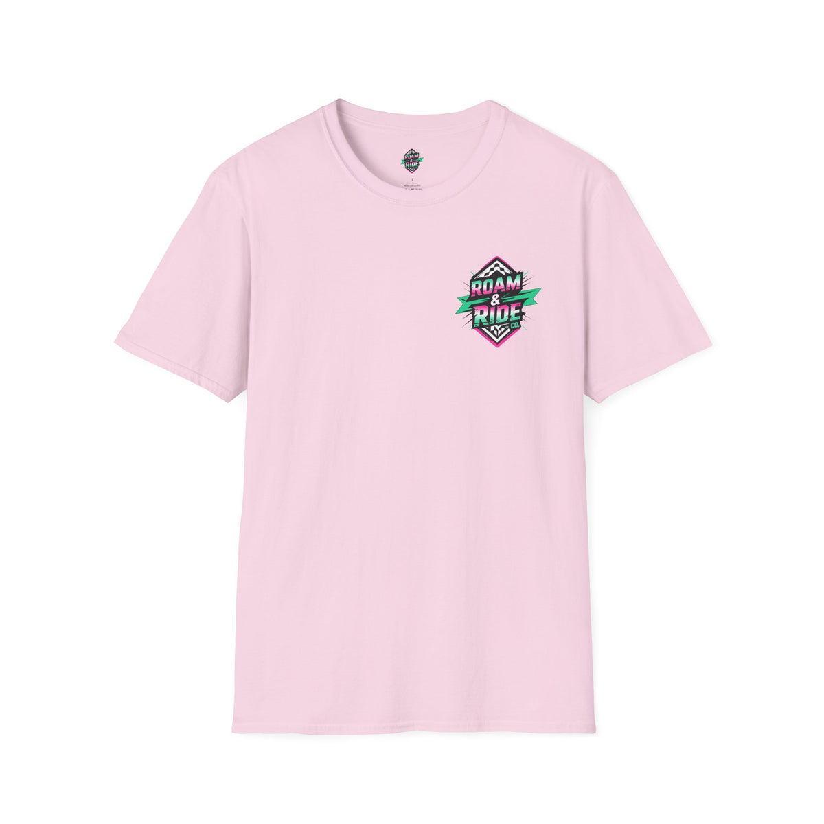 Roam & Ride Co. Teal Pink Logo - Unisex T Shirt