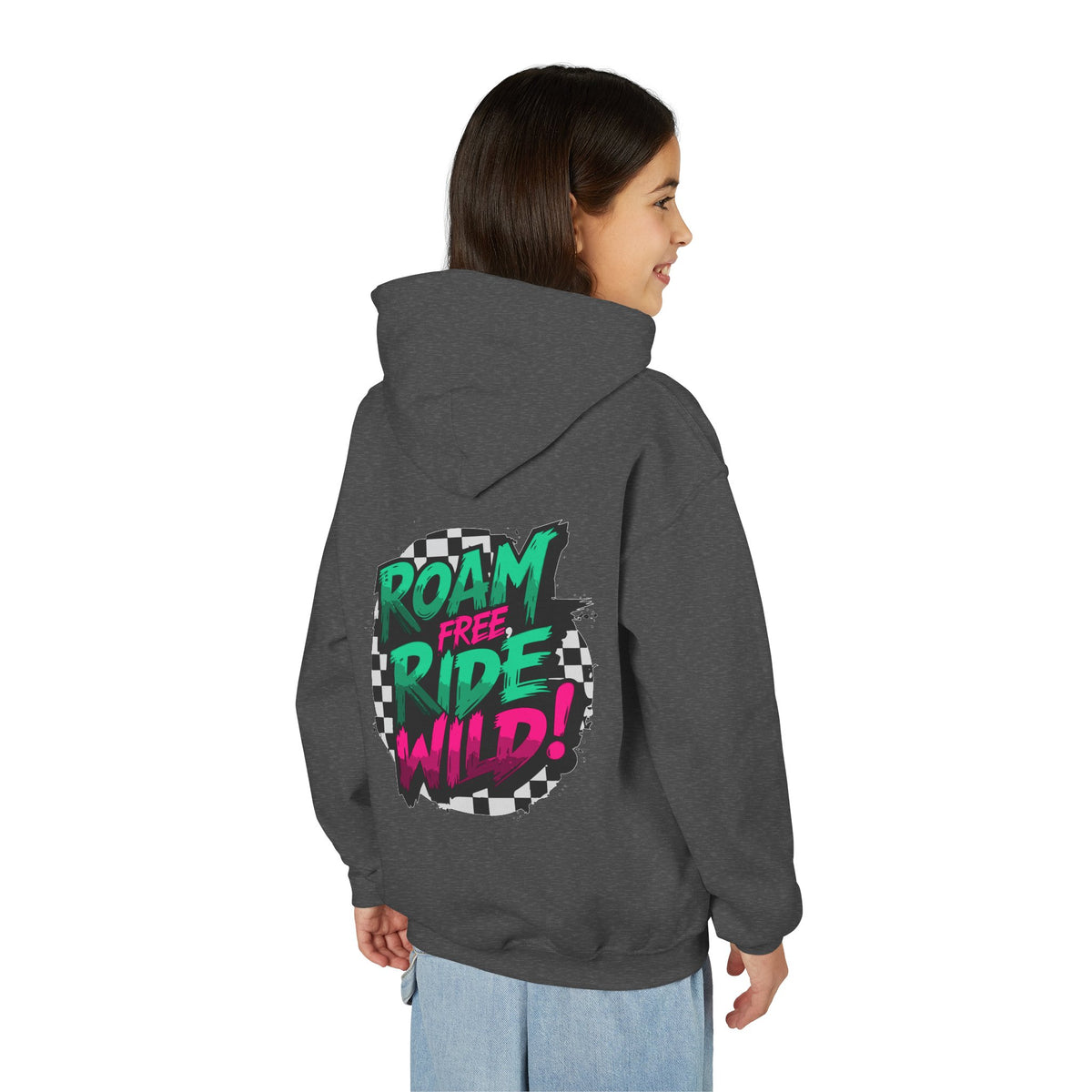Roam Free, Ride Wild Logo - Youth Hoodie