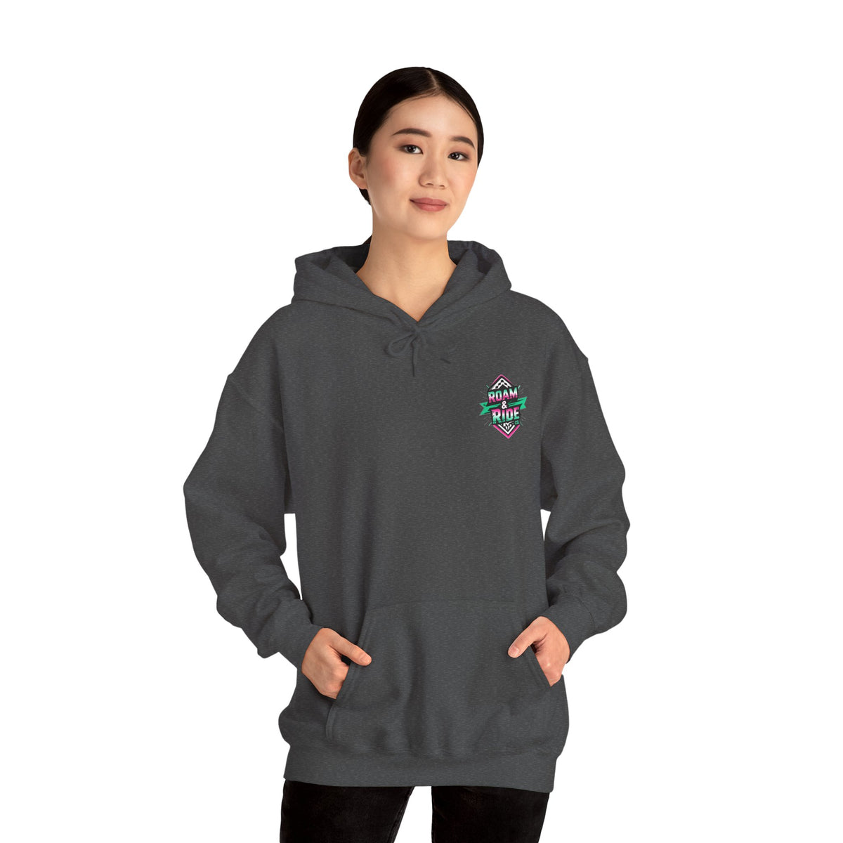 Roam Free, Ride Wild Logo - Unisex Heavy Blend Hoodie