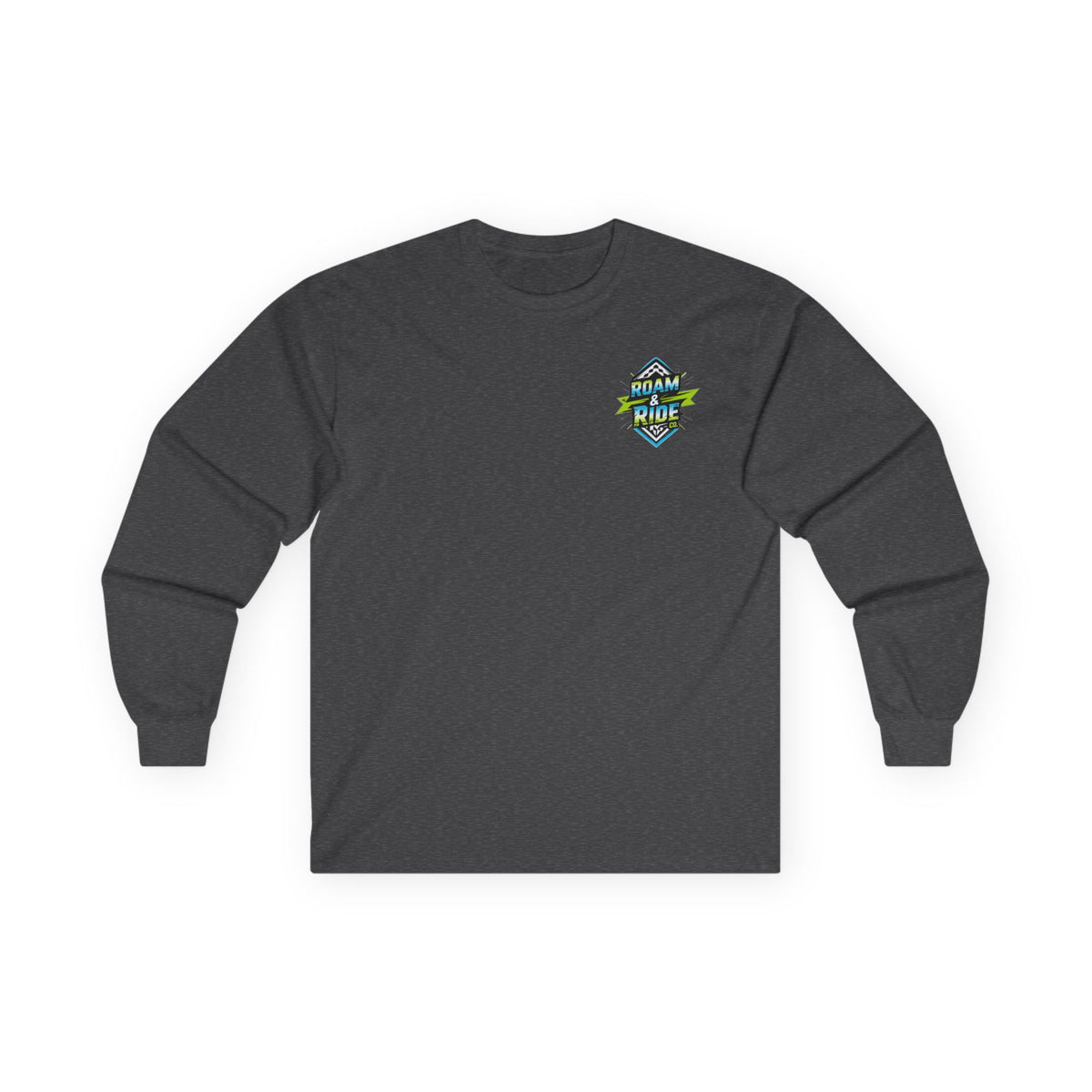 Roam & Ride Co. Blue Green Logo - Unisex Long Sleeve T-Shirt