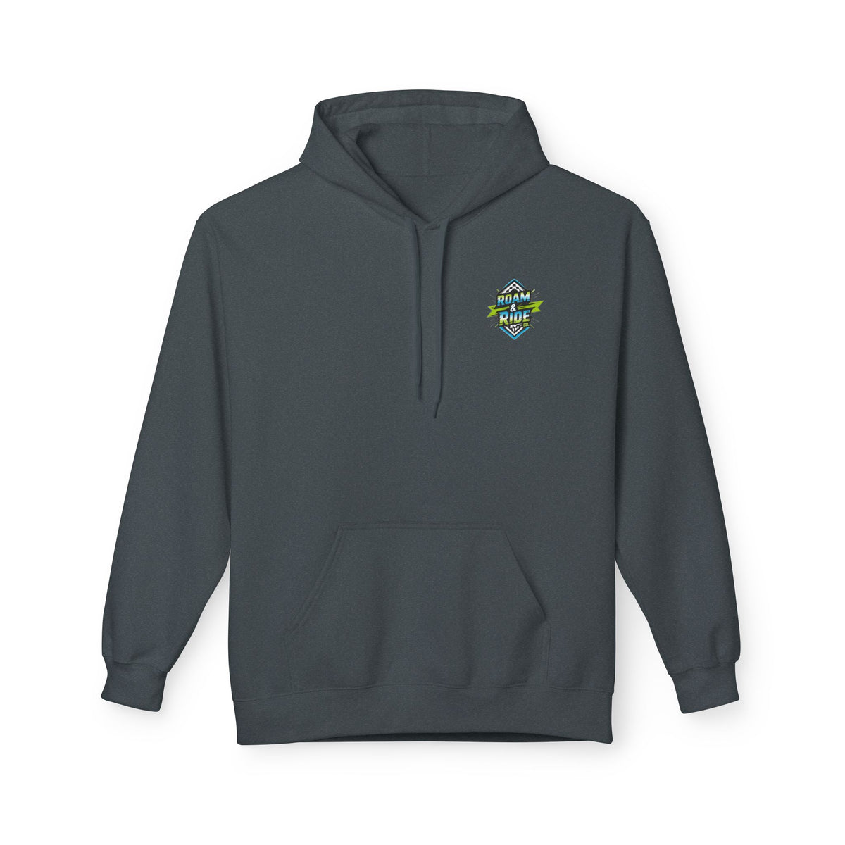 Roam & Ride Co. Blue Green Logo - Unisex Fleece Hoodie