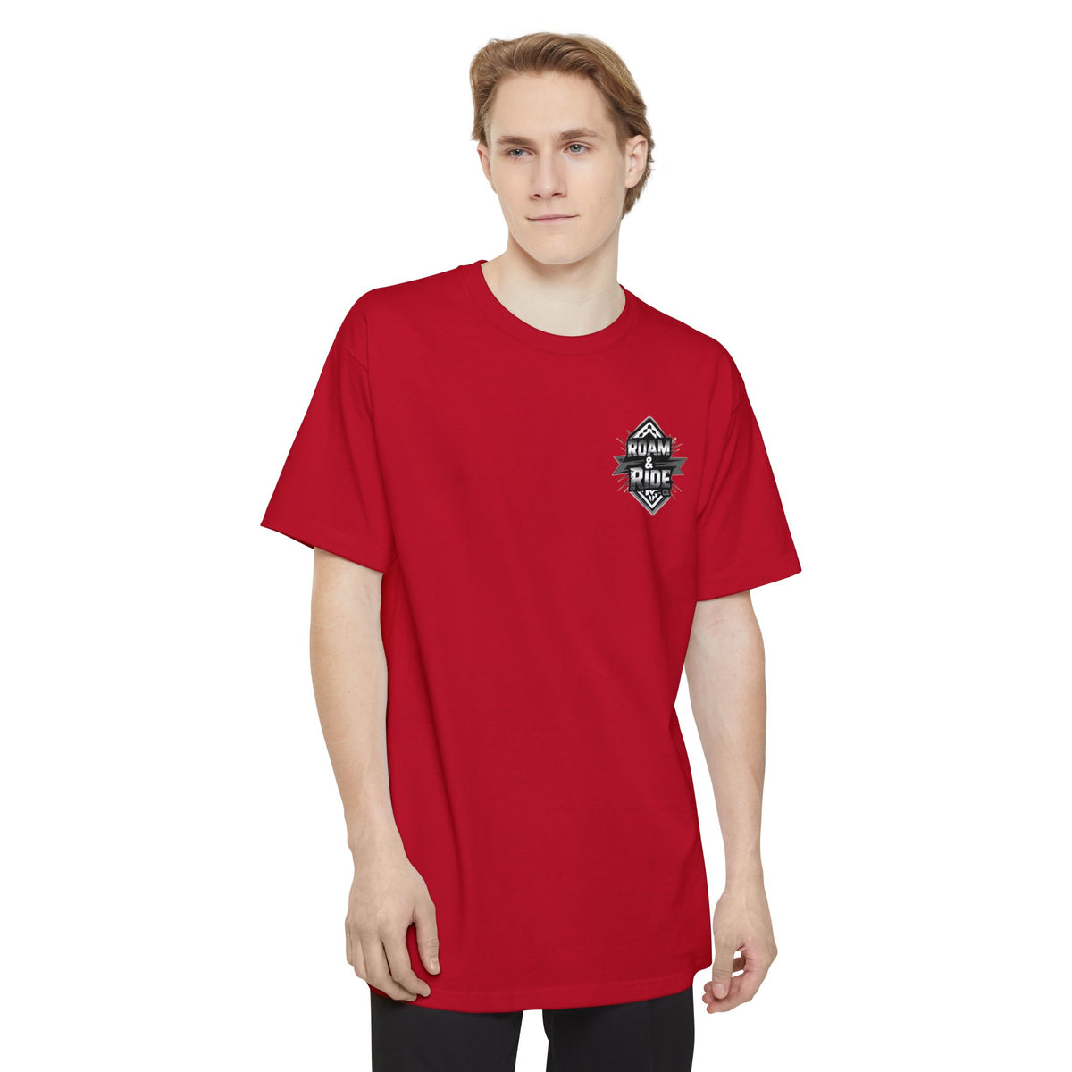 Roam & Ride Co. Grayscale Logo - Big & Tall T-Shirt