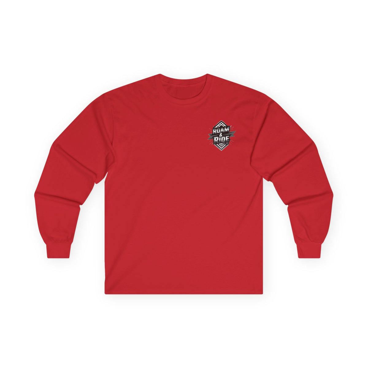 Roam & Ride Co. Grayscale Logo - Unisex Long Sleeve T-Shirt