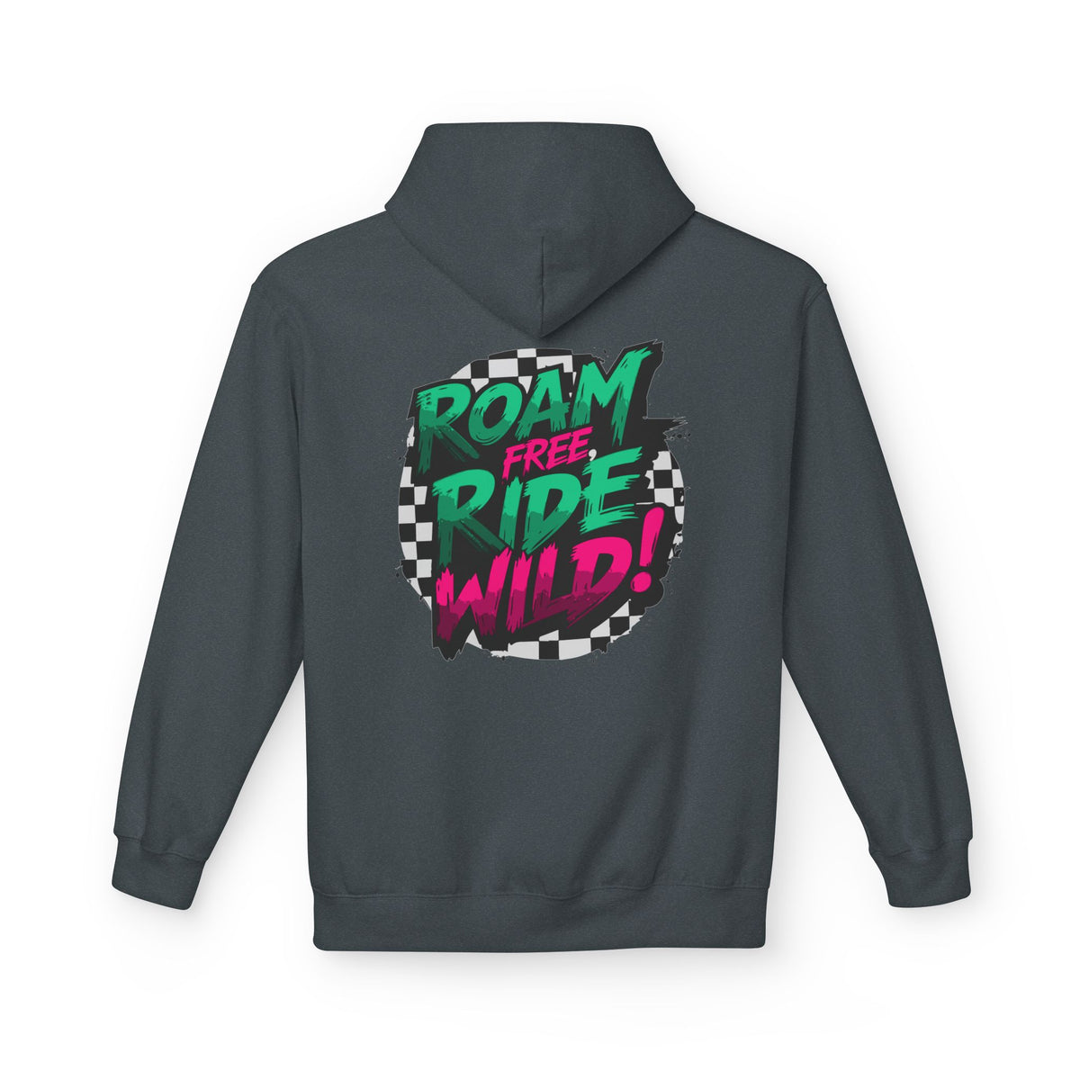 Roam Free, Ride Wild Logo - Unisex Fleece Hoodie