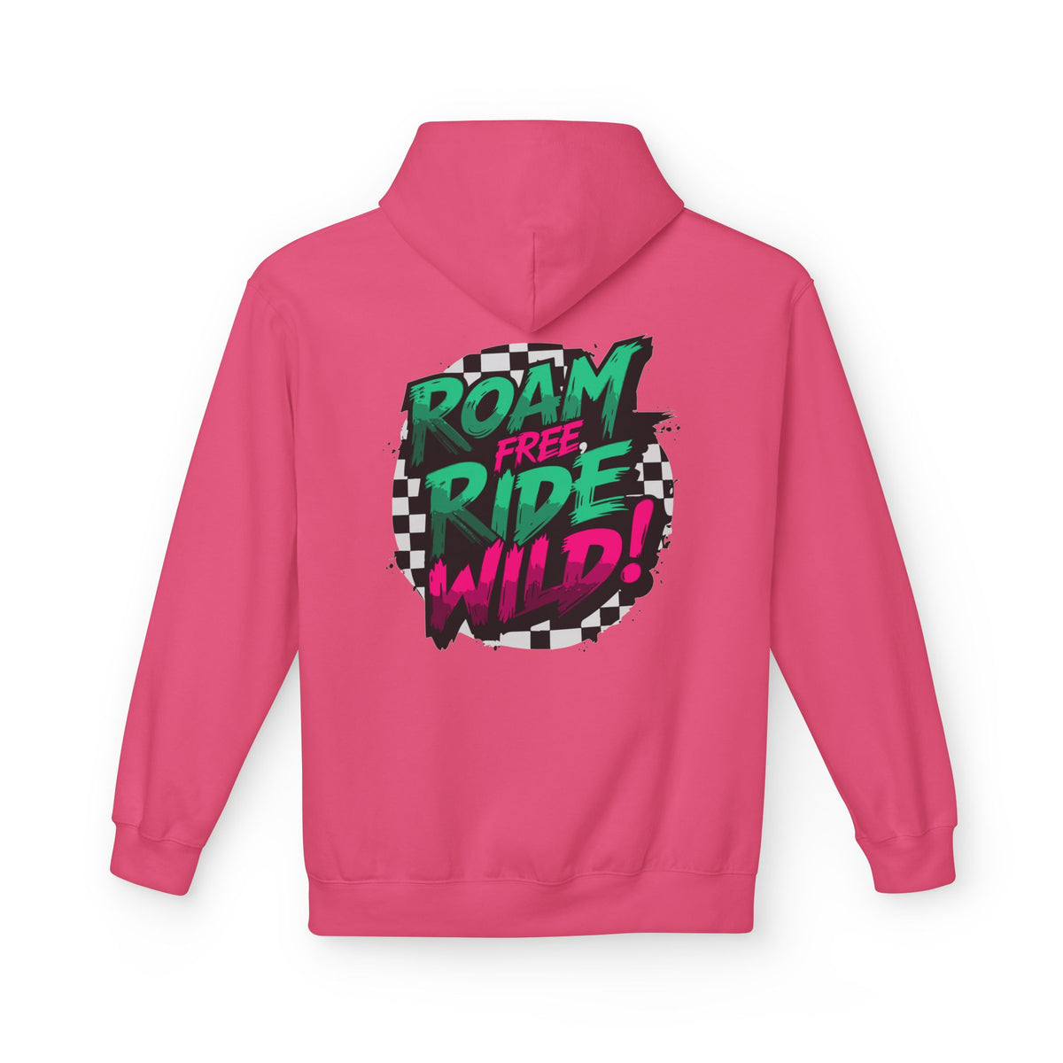 Roam Free, Ride Wild Logo - Unisex Fleece Hoodie