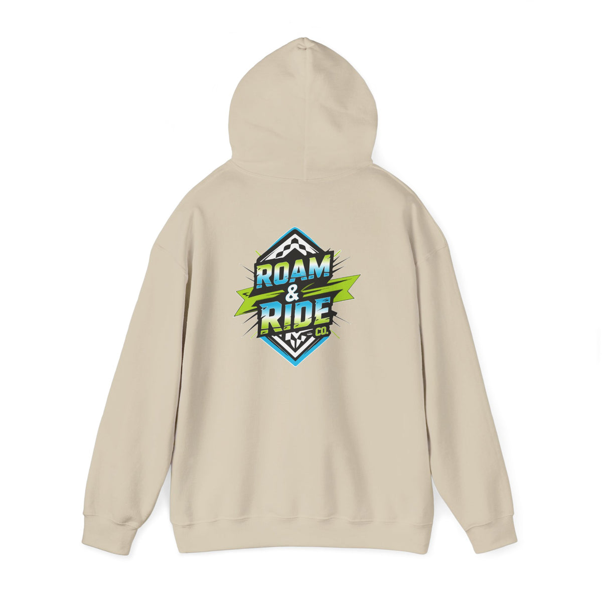Roam & Ride Co. Blue Green Logo - Unisex Heavy Blend Hoodie