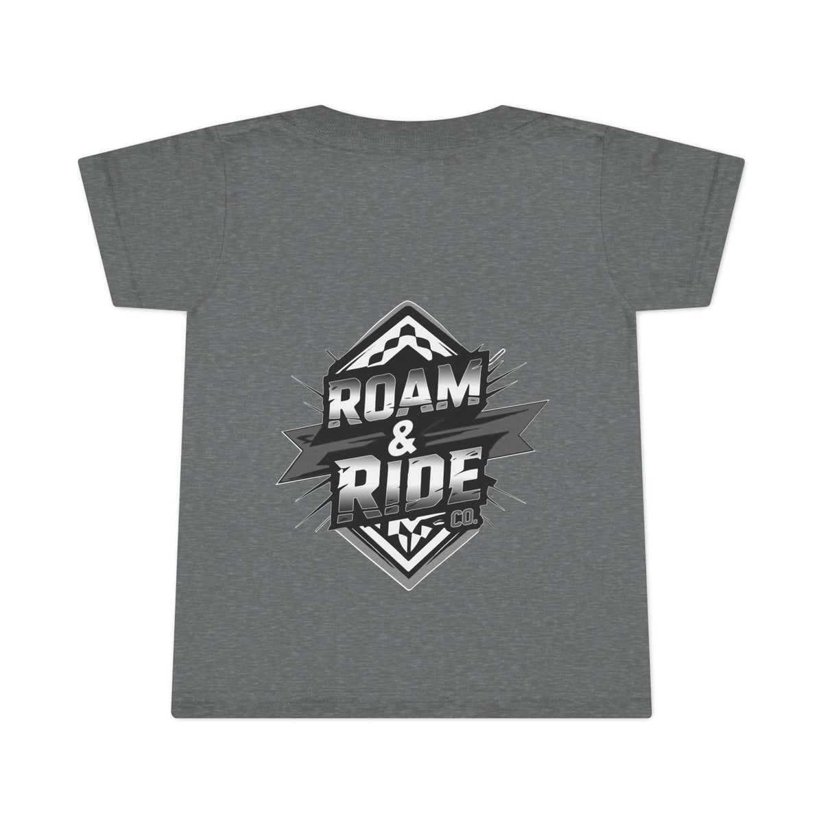Roam & Ride Co. Grayscale Logo - Toddler T-Shirt