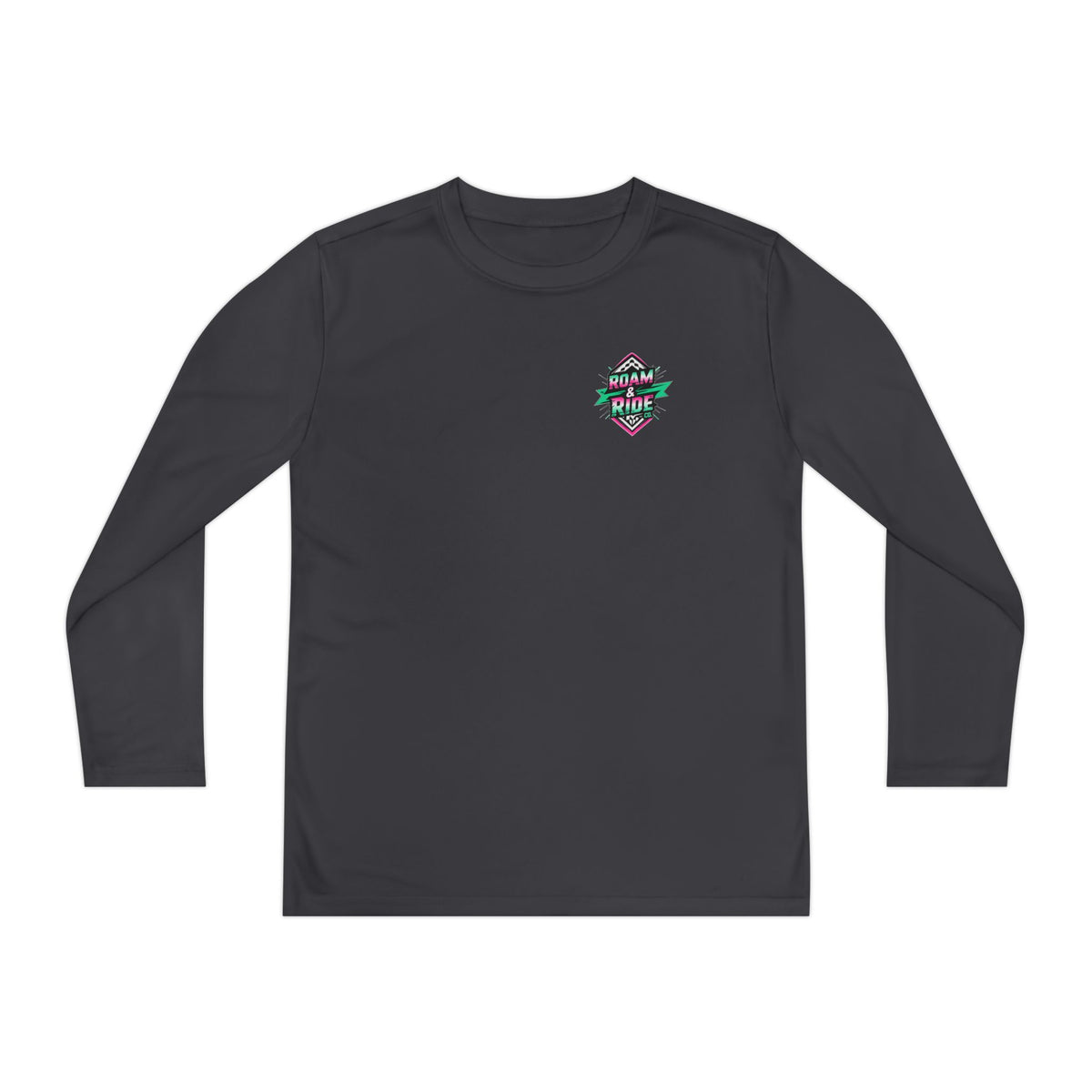 Roam Free, Ride Wild Logo - Youth Long Sleeve T-Shirt