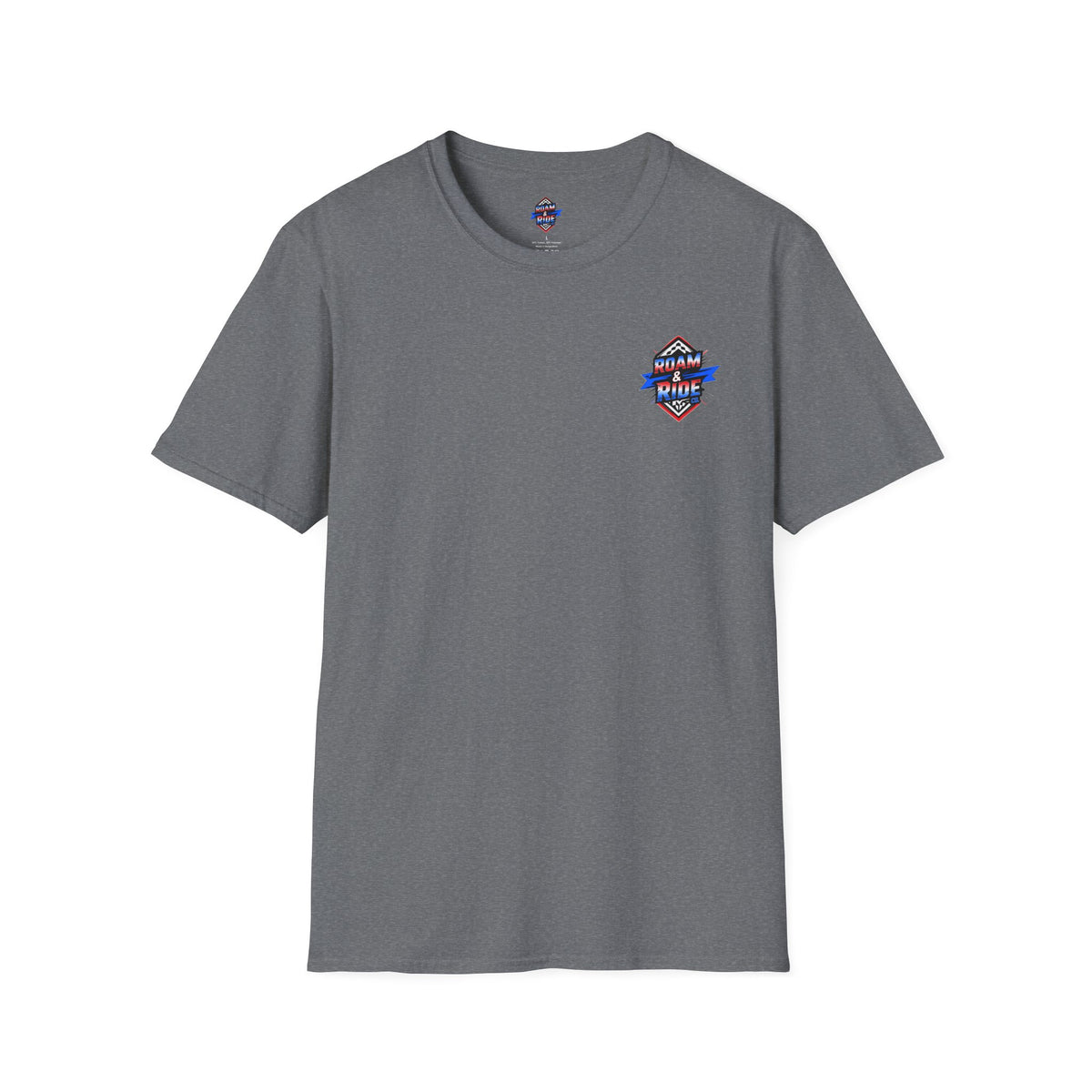 Roam & Ride Co. Red White and Blue Logo - Unisex T-Shirt