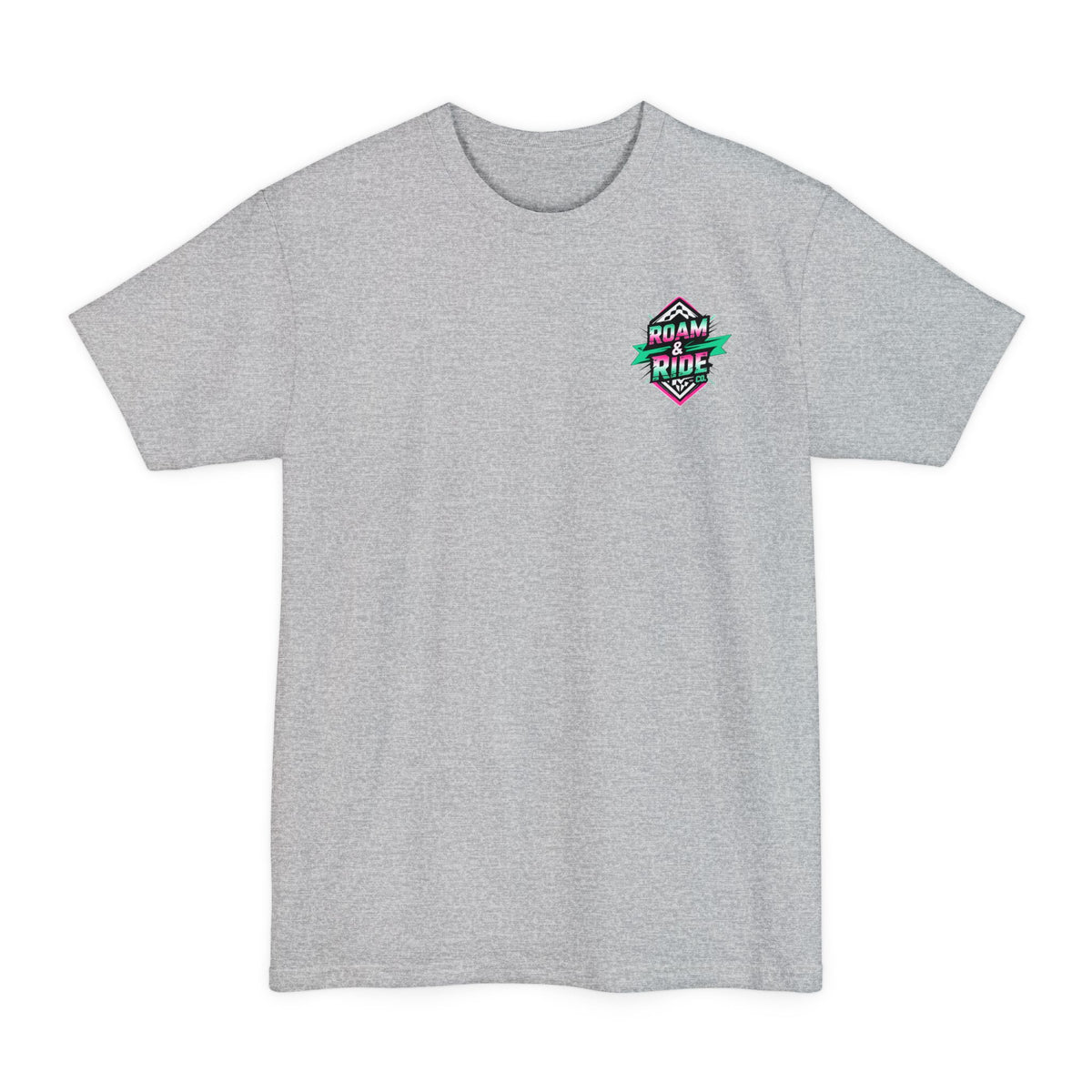 Roam & Ride Co. Teal Pink Logo - Big & Tall T-Shirt