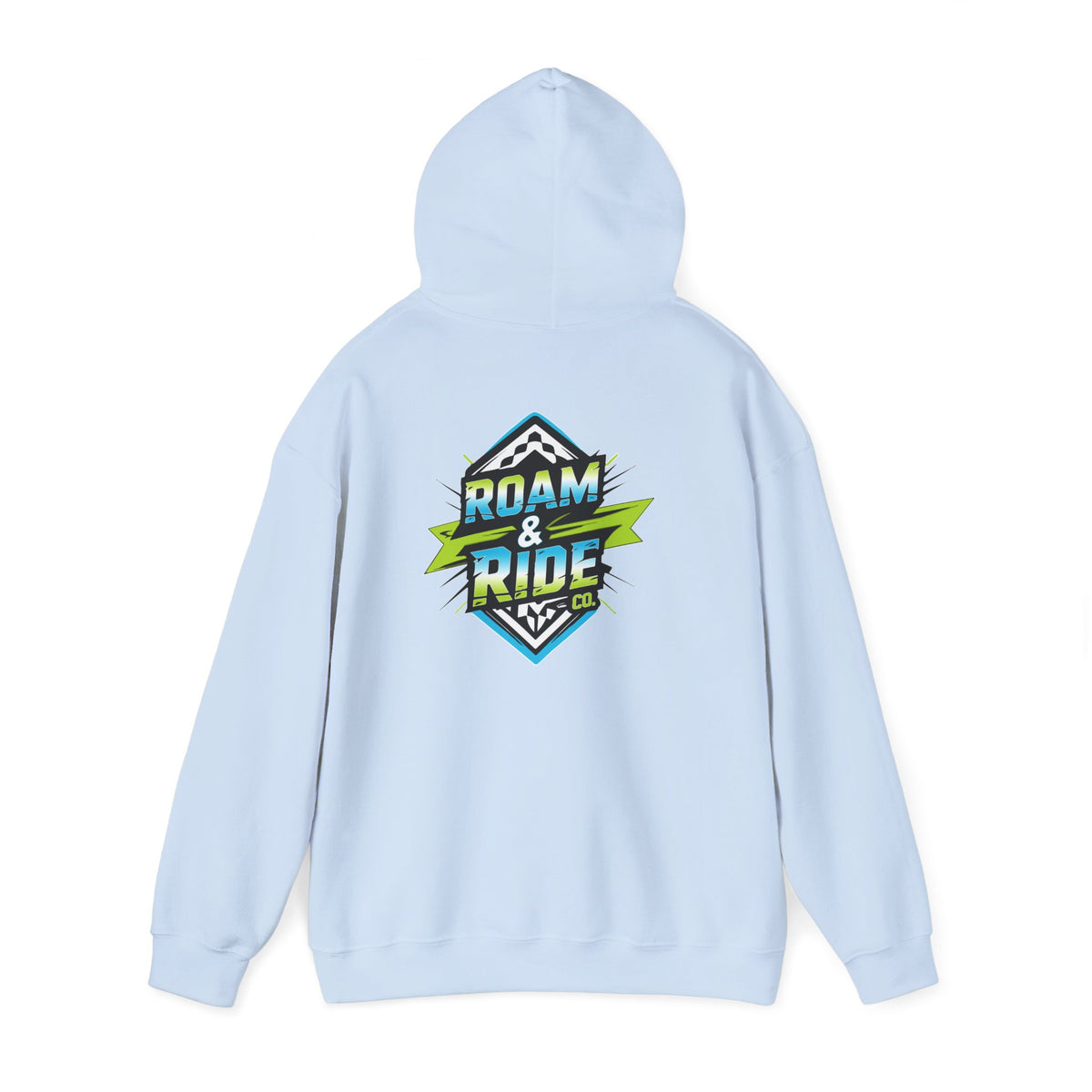 Roam & Ride Co. Blue Green Logo - Unisex Heavy Blend Hoodie