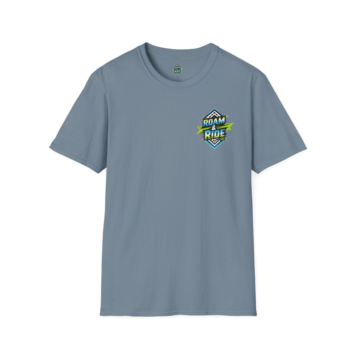 Roam & Ride Co. Blue Green Logo - Unisex T-Shirt