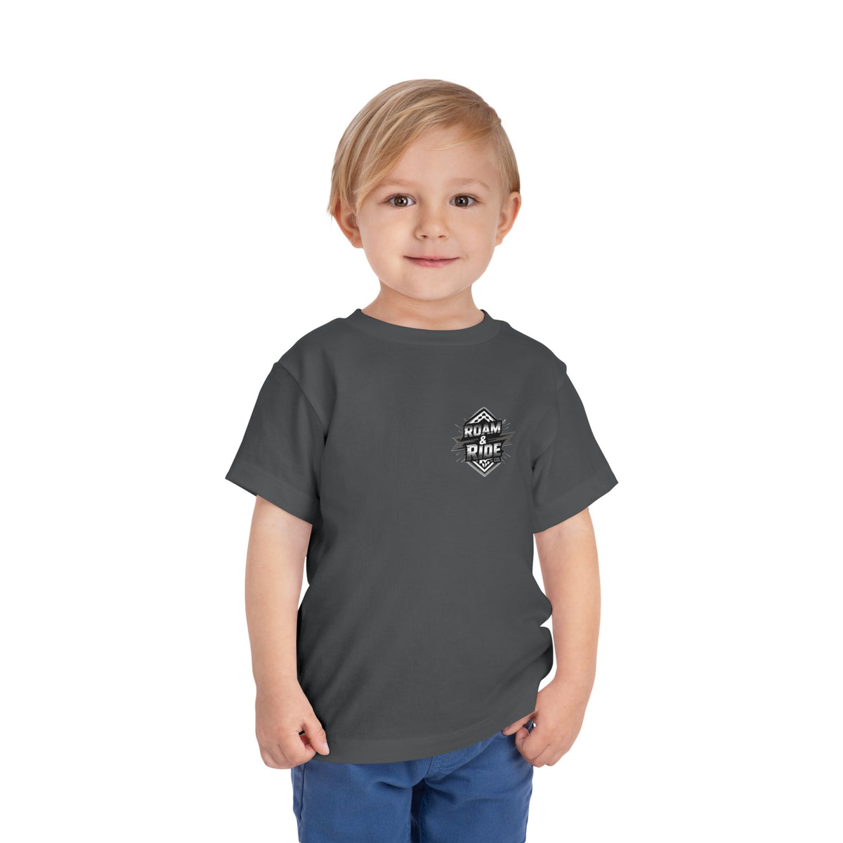 Roam & Ride Co. Grayscale Logo - Toddler T-Shirt