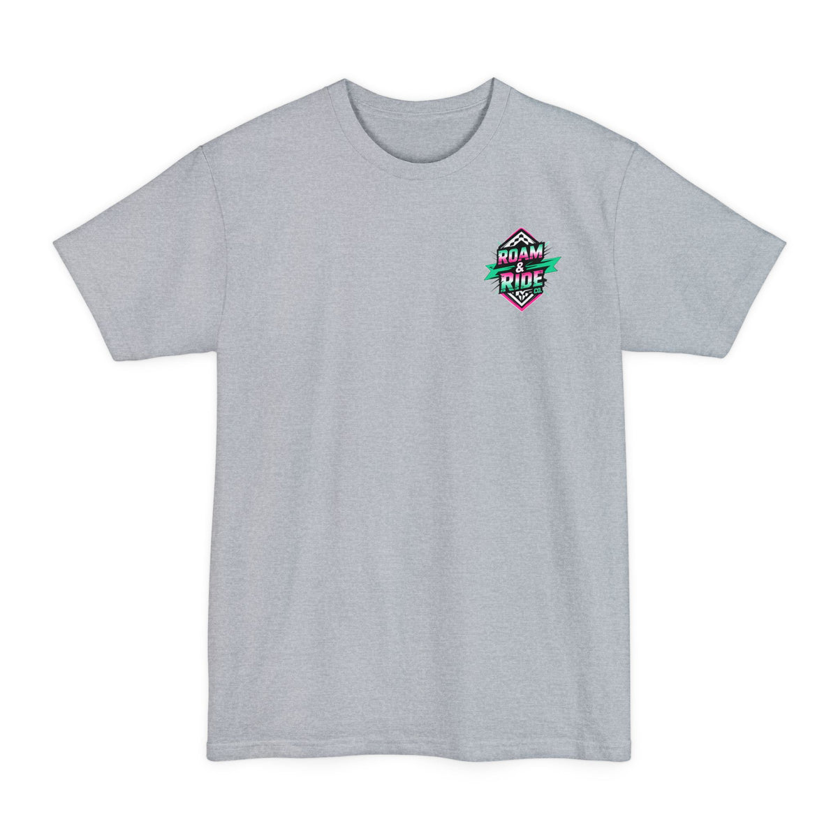 Roam & Ride Co. Teal Pink Logo - Big & Tall T-Shirt