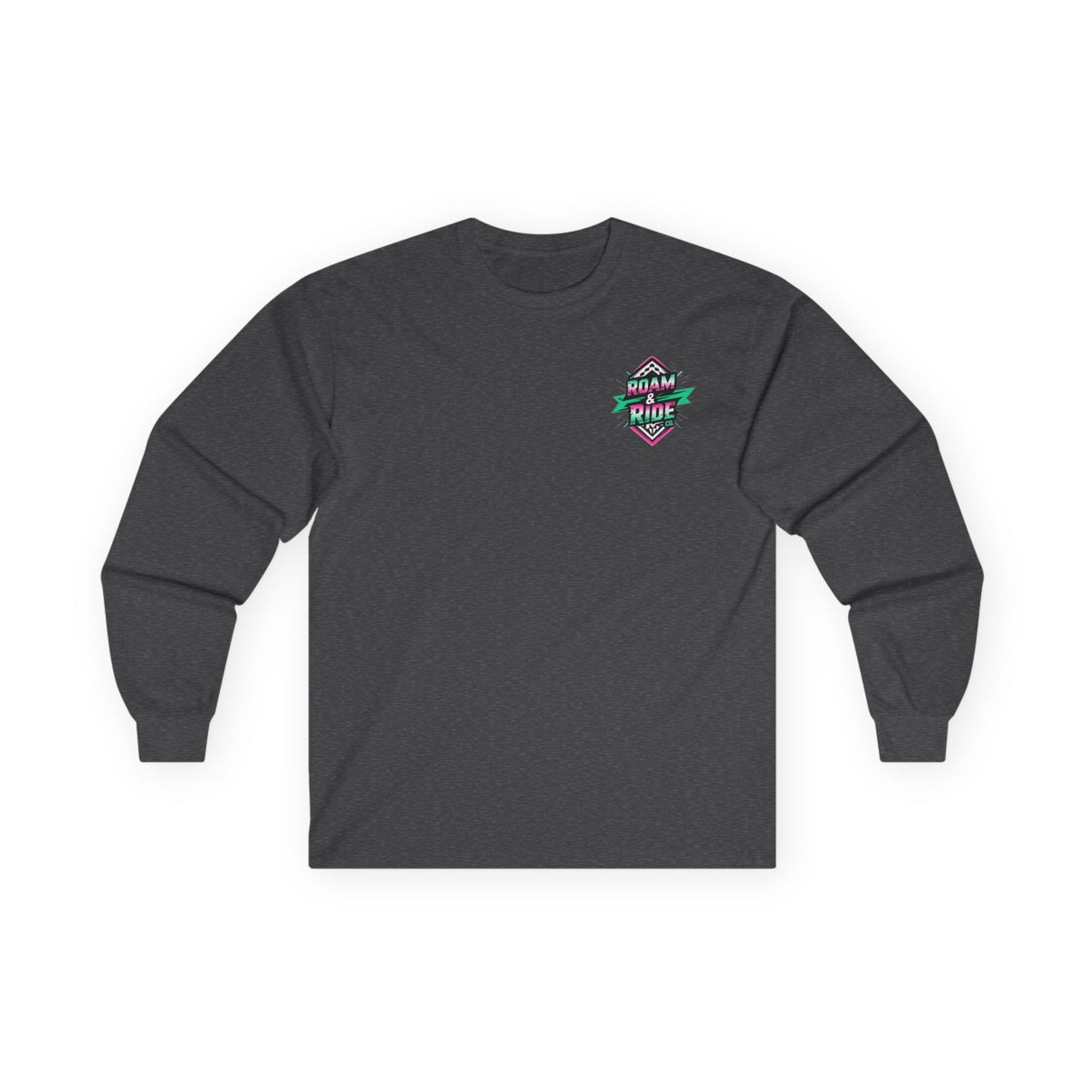 Roam & Ride Co. Teal Pink Logo - Unisex Long Sleeve T-Shirt
