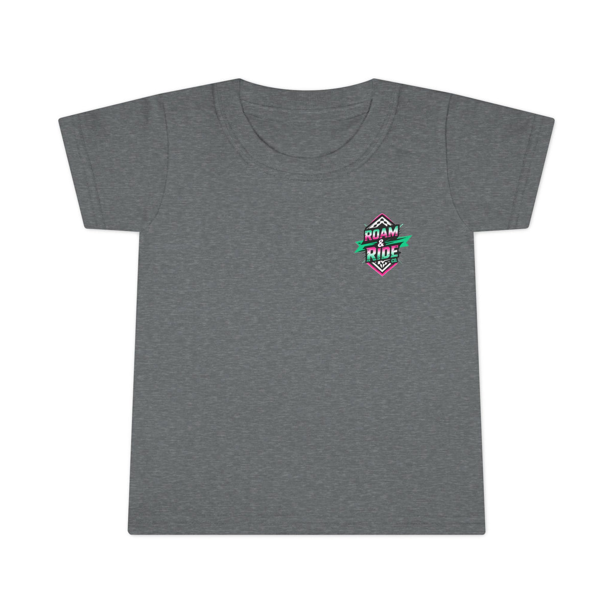 Roam & Ride Co. Teal Pink Logo - Toddler T-Shirt