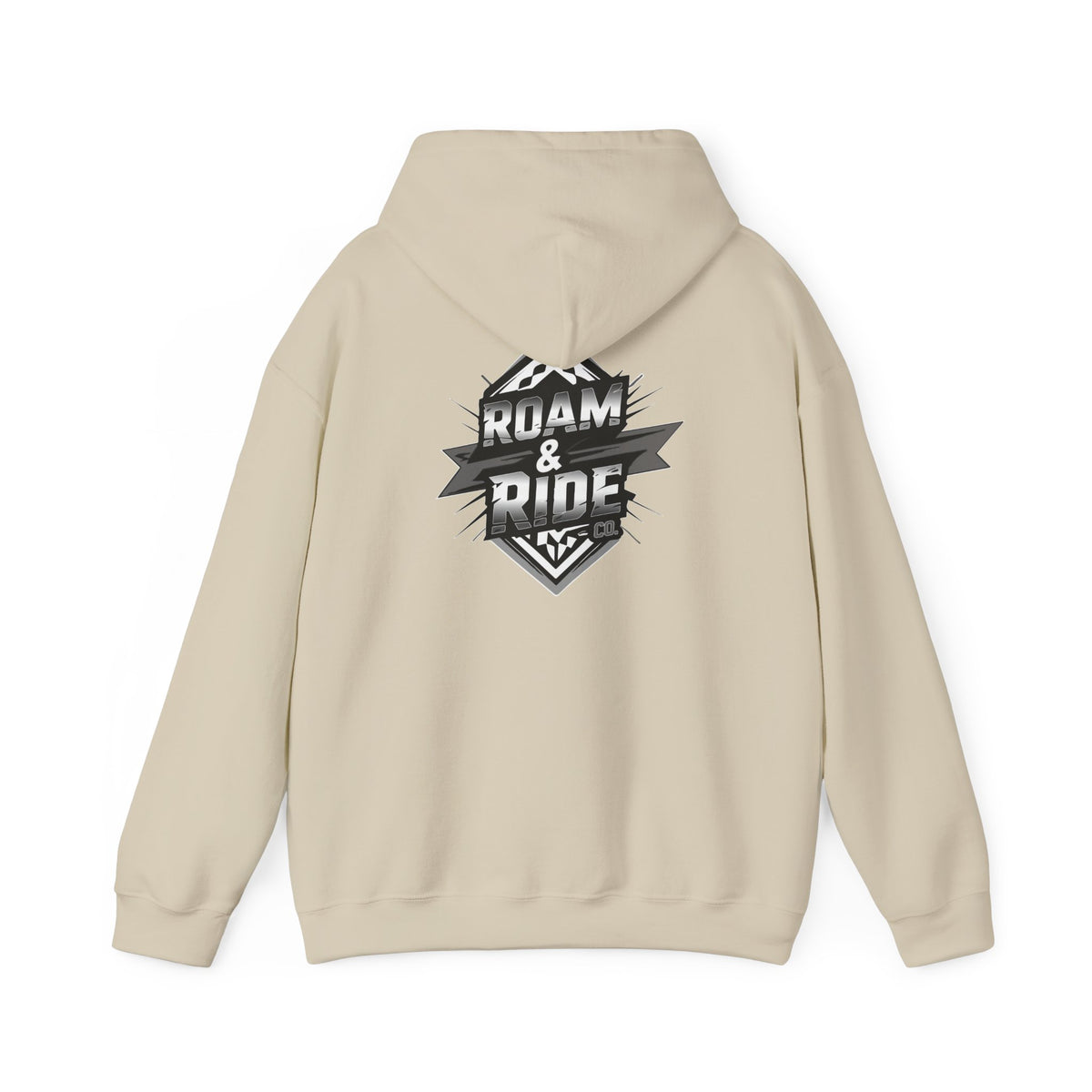 Roam & Ride Co. Grayscale Logo - Unisex Heavy Blend Hoodie