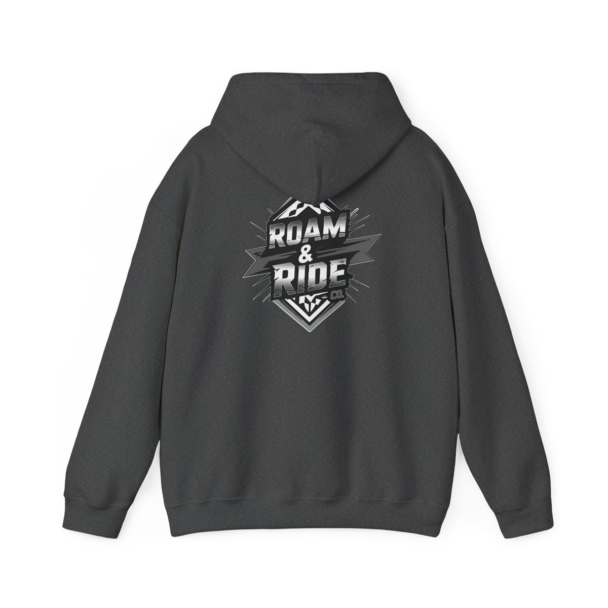 Roam & Ride Co. Grayscale Logo - Unisex Heavy Blend Hoodie