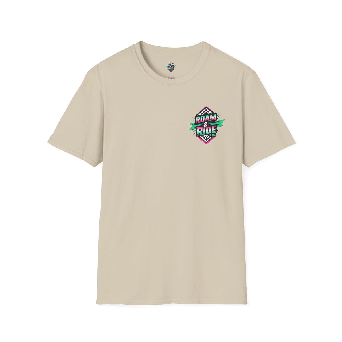Roam & Ride Co. Teal Pink Logo - Unisex T Shirt
