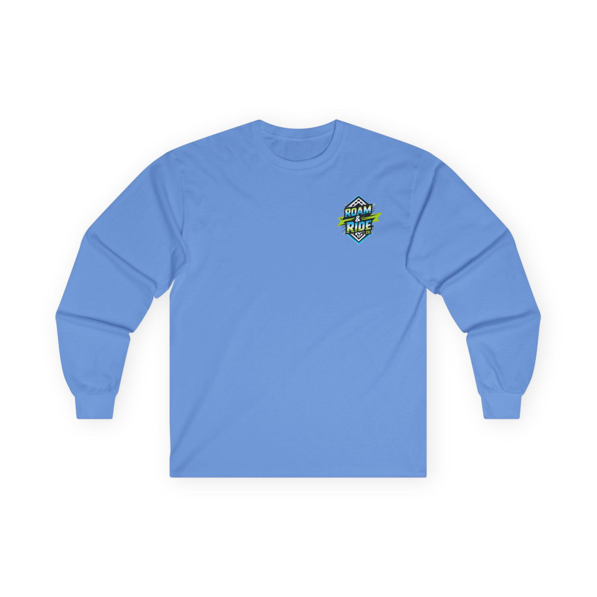 Roam & Ride Co. Blue Green Logo - Unisex Long Sleeve T-Shirt