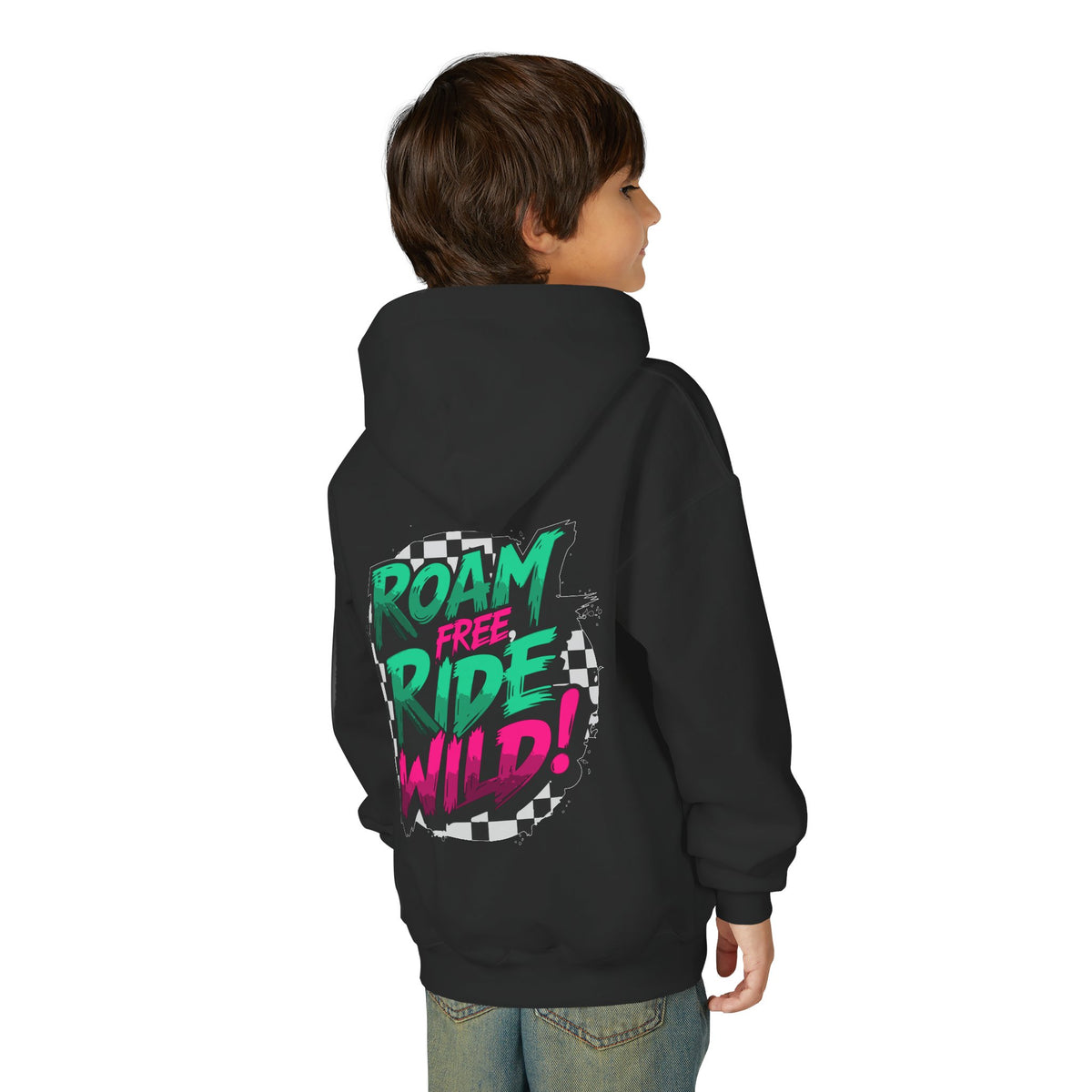 Roam Free, Ride Wild Logo - Youth Hoodie