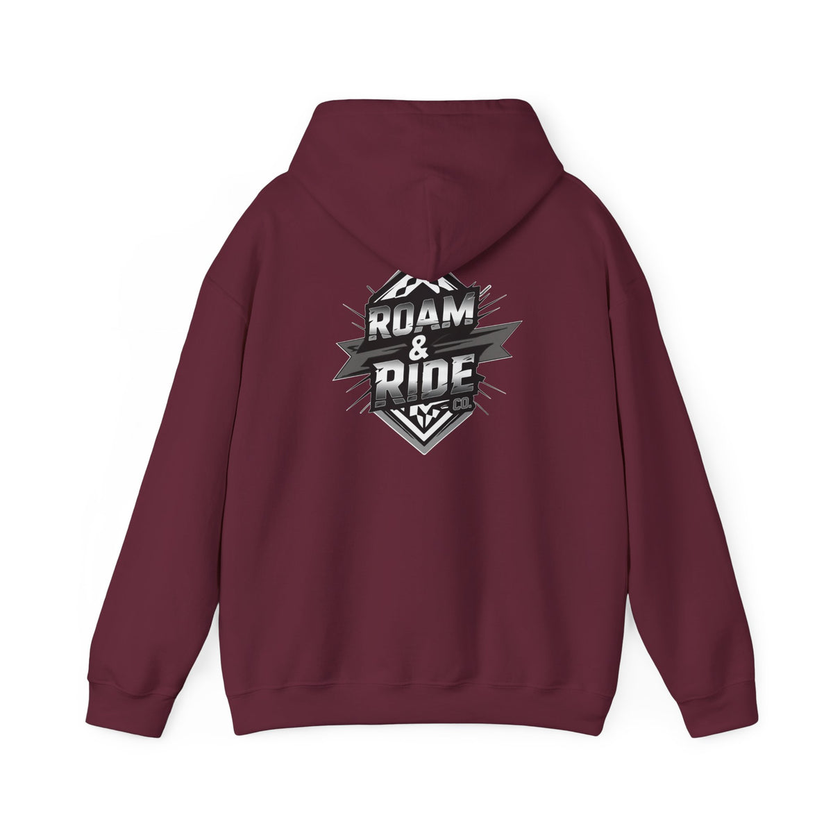 Roam & Ride Co. Grayscale Logo - Unisex Heavy Blend Hoodie