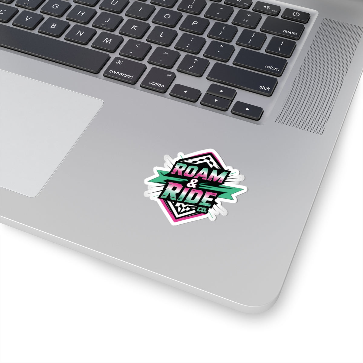 Roam & Ride Co. Teal Pink Logo - Stickers