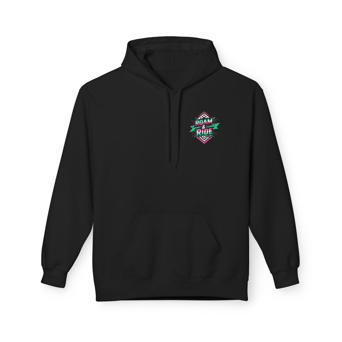Roam Free, Ride Wild Logo - Unisex Fleece Hoodie