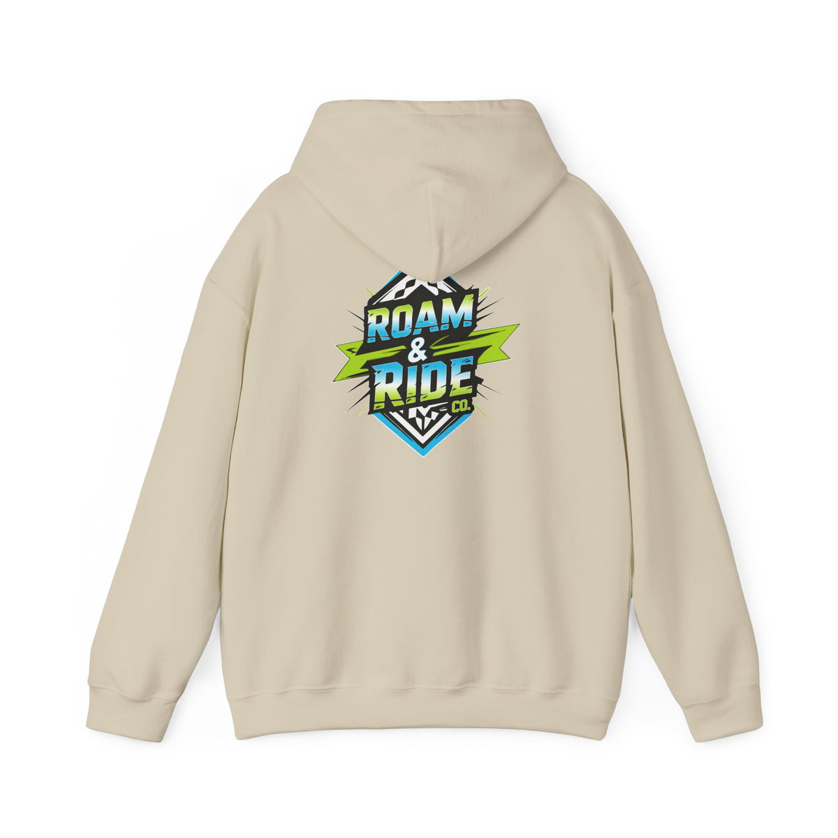 Roam & Ride Co. Blue Green Logo - Unisex Heavy Blend Hoodie