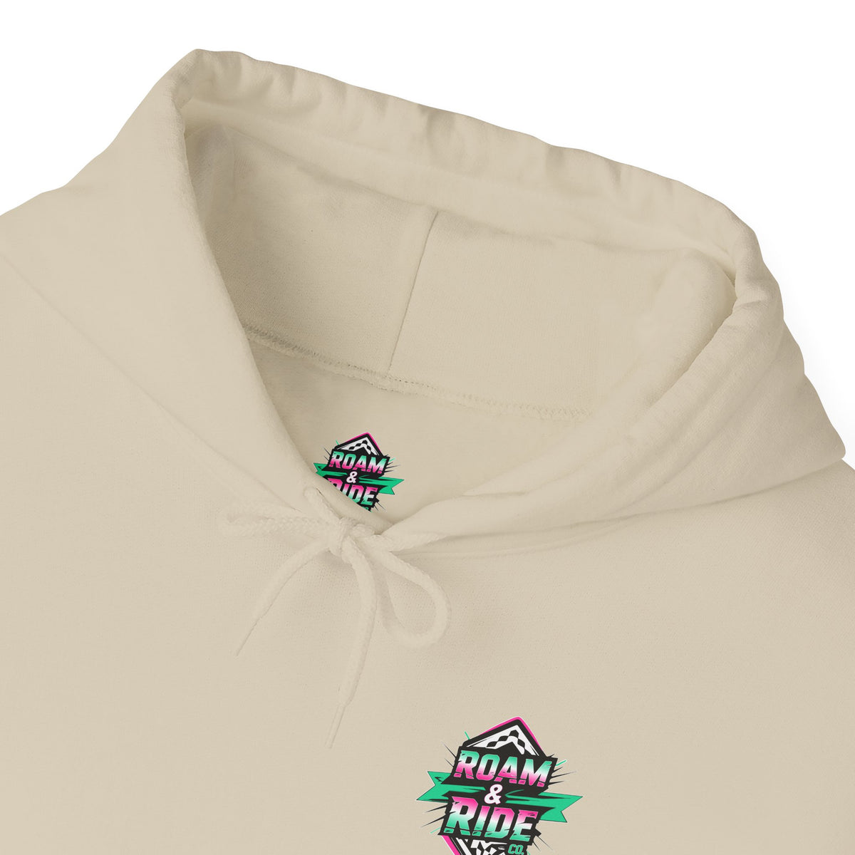 Roam & Ride Co. Teal Pink Logo - Unisex Heavy Blend Hoodie
