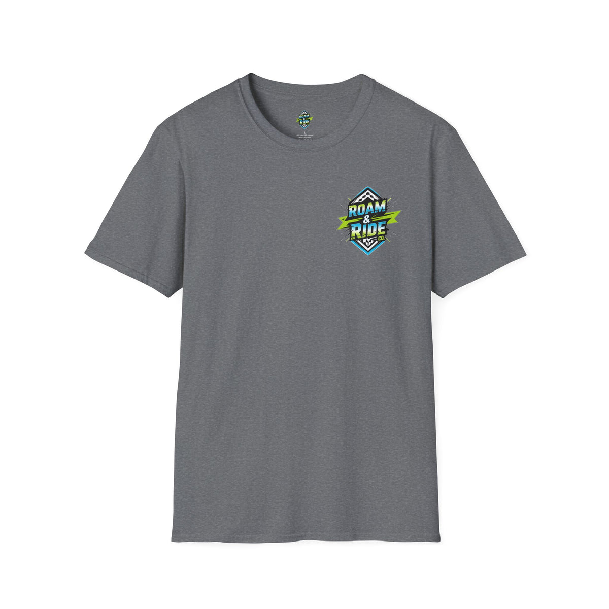 Roam & Ride Co. Blue Green Logo - Unisex T-Shirt