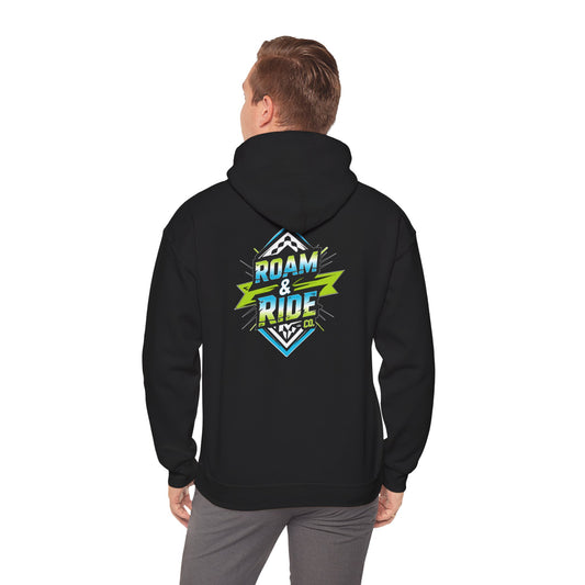 Roam & Ride Co. Blue Green Logo - Unisex Heavy Blend Hoodie