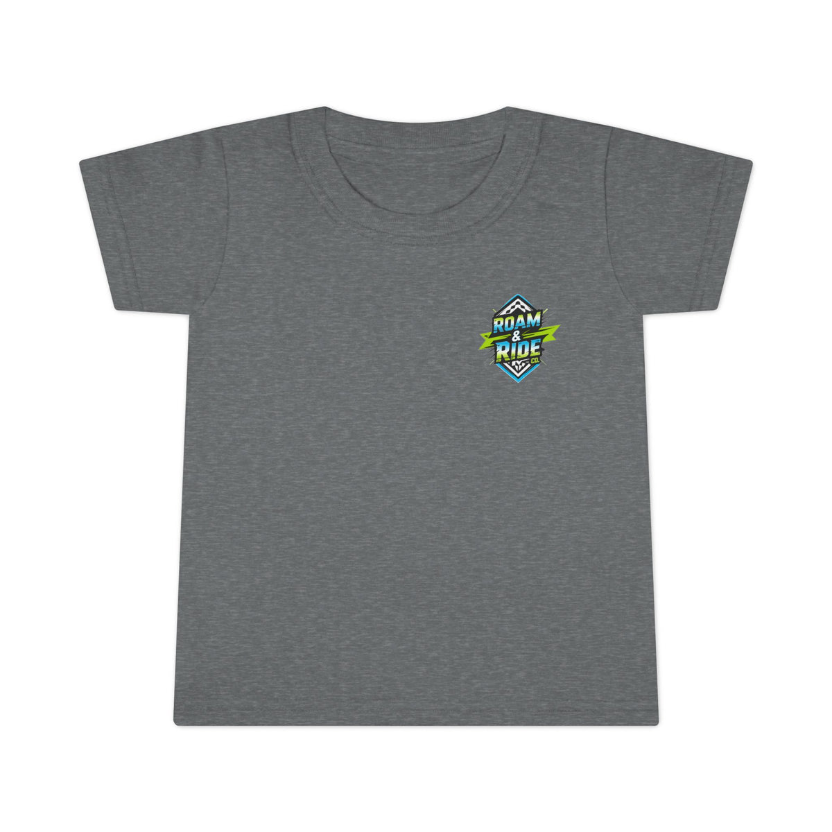 Roam & Ride Co. Blue Green Logo - Toddler T-Shirt