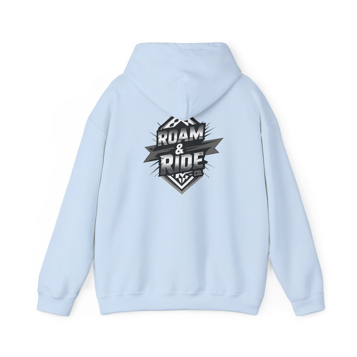 Roam & Ride Co. Grayscale Logo - Unisex Heavy Blend Hoodie