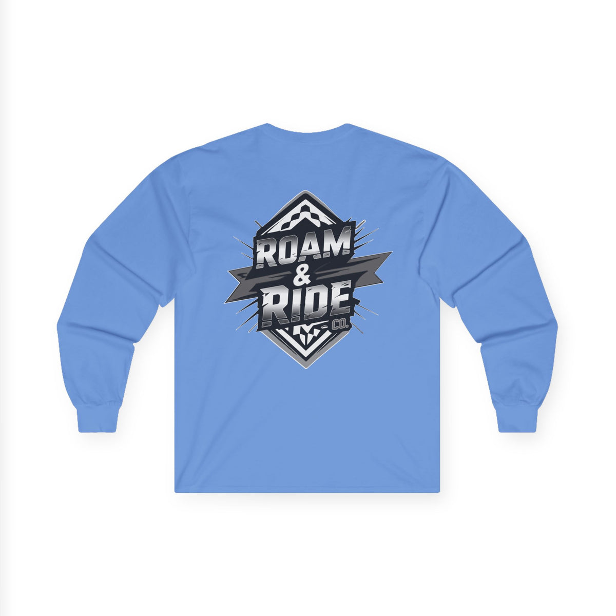 Roam & Ride Co. Grayscale Logo - Unisex Long Sleeve T-Shirt