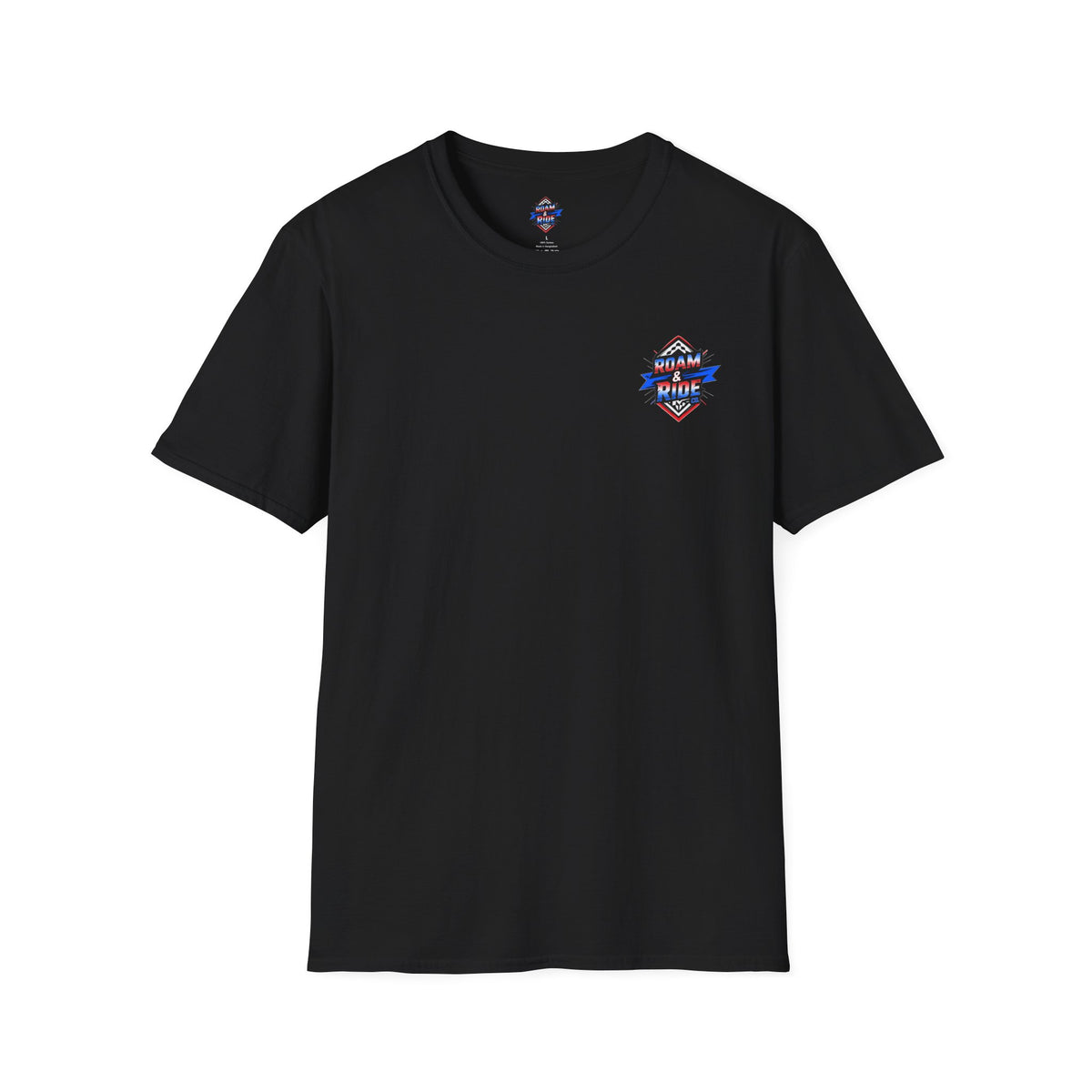 Roam & Ride Co. Red White and Blue Logo - Unisex T-Shirt