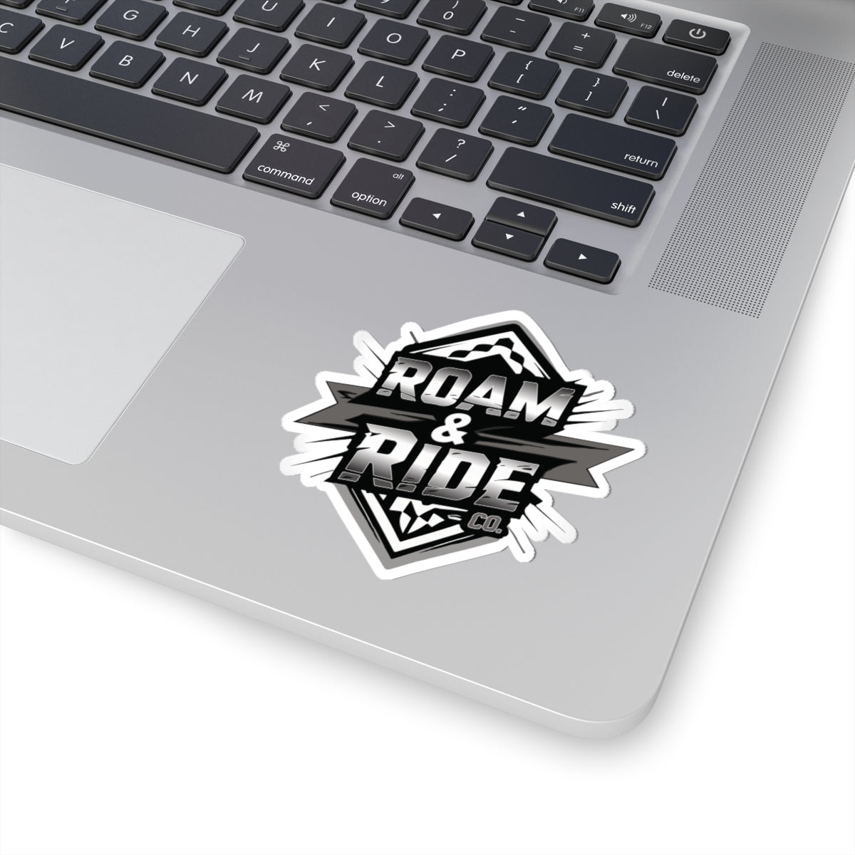 Roam & Ride Co. Grayscale Logo - Stickers
