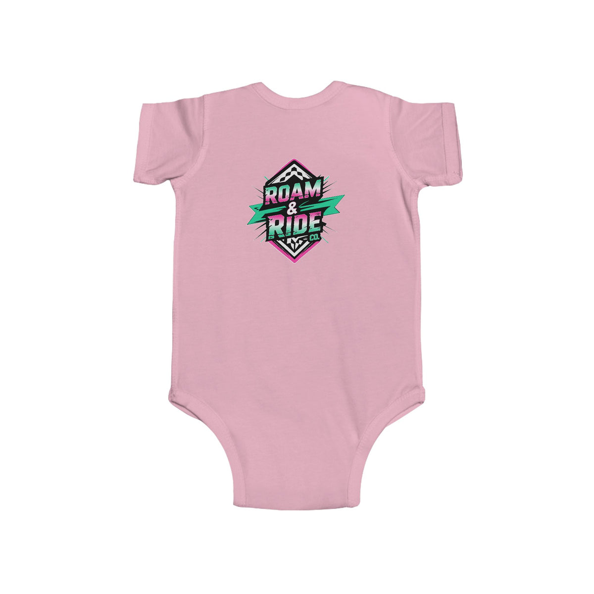 Roam & Ride Co. Grayscale Logo - Baby Onesie
